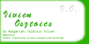 vivien osztoics business card